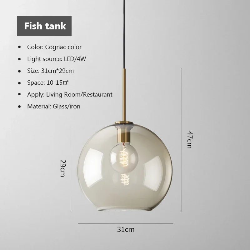 Modern Glass Pendant Light - Casatrail.com