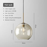 Thumbnail for Modern Glass Pendant Light - Casatrail.com