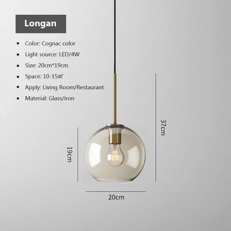 Modern Glass Pendant Light - Casatrail.com