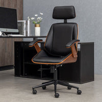 Thumbnail for Modern Leather Gaming Chair - Lift Swivel Backrest and Comfortable - Casatrail.com