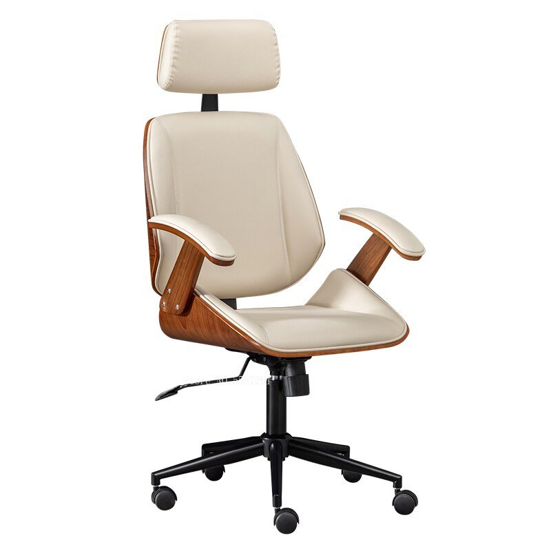 Modern Leather Gaming Chair - Lift Swivel Backrest and Comfortable - Casatrail.com