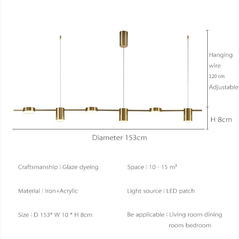 Modern LED Chandelier with Dimmable Indoor Lighting - Casatrail.com