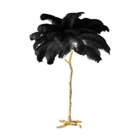 Thumbnail for Modern LED Floor Lamp with Ostrich Feather Design - Casatrail.com