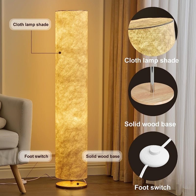Modern LED Floor Lamp with Remote Control - Casatrail.com