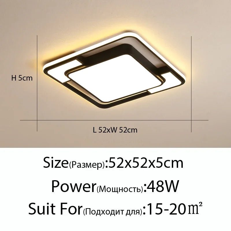 Modern LED Square Ceiling Lamp - Casatrail.com