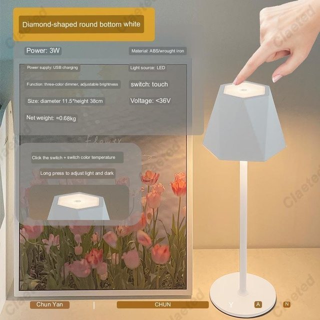 Modern LED Table Lamp with Wireless Charging - Casatrail.com