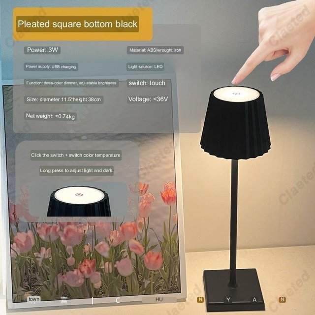 Modern LED Table Lamp with Wireless Charging - Casatrail.com