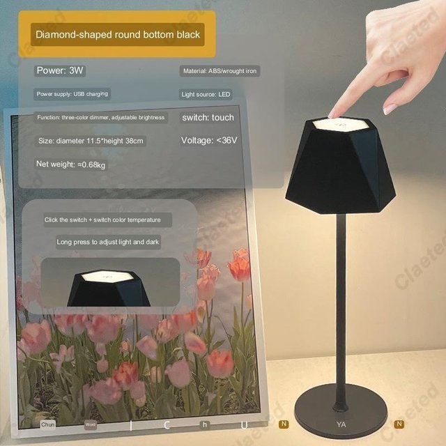 Modern LED Table Lamp with Wireless Charging - Casatrail.com