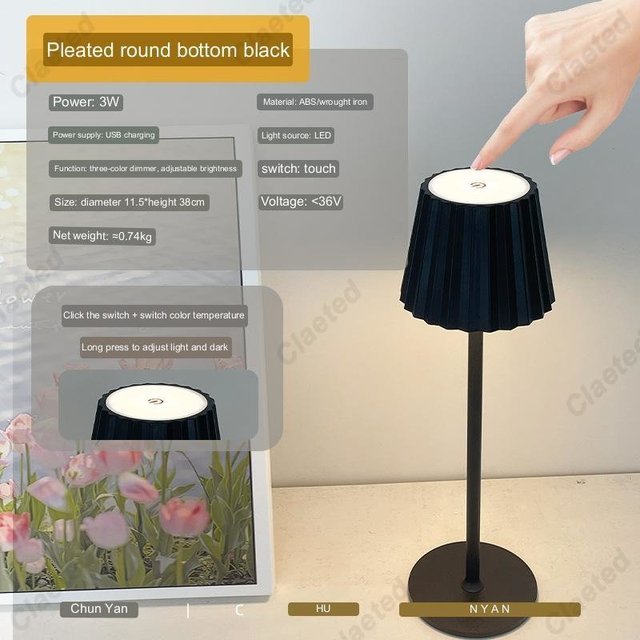 Modern LED Table Lamp with Wireless Charging - Casatrail.com