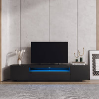 Thumbnail for Modern LED TV Cabinet with Lights and Storage Drawers - Casatrail.com