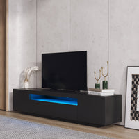 Thumbnail for Modern LED TV Cabinet with Lights and Storage Drawers - Casatrail.com