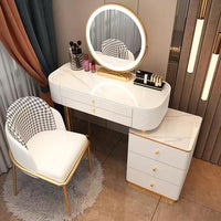 Thumbnail for Modern LED Vanity Desk Dresser Table for Household Bedroom - Casatrail.com