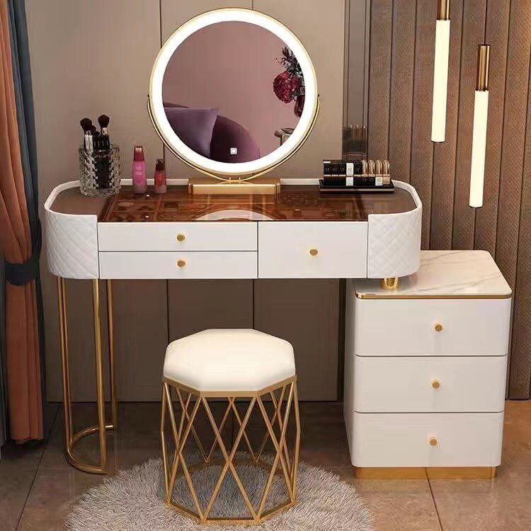 Modern LED Vanity Desk Dresser Table for Household Bedroom - Casatrail.com