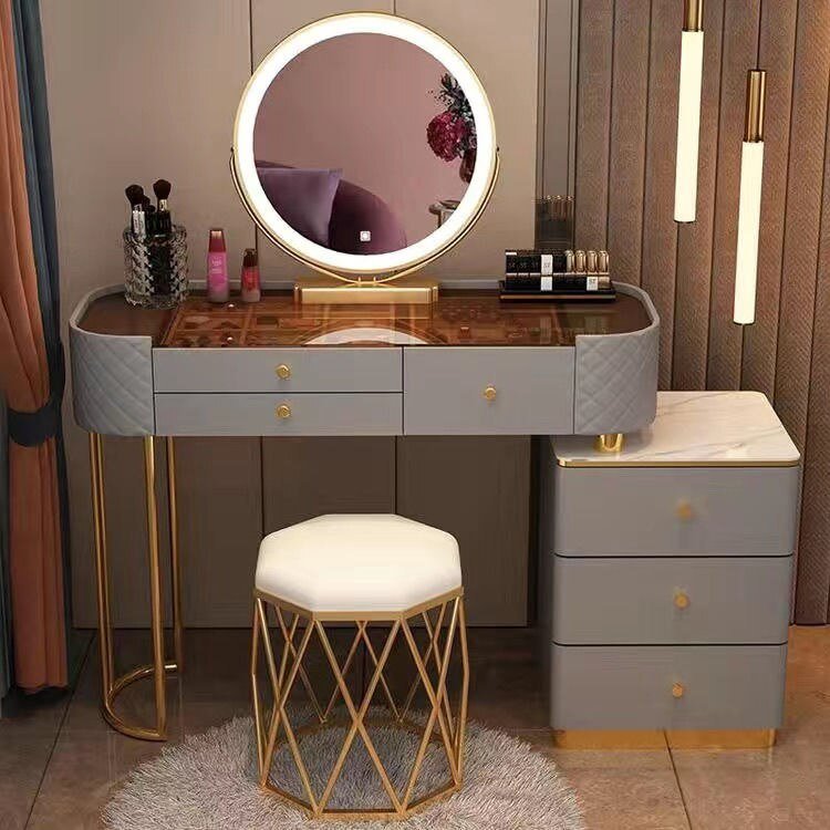 Modern LED Vanity Desk Dresser Table for Household Bedroom - Casatrail.com