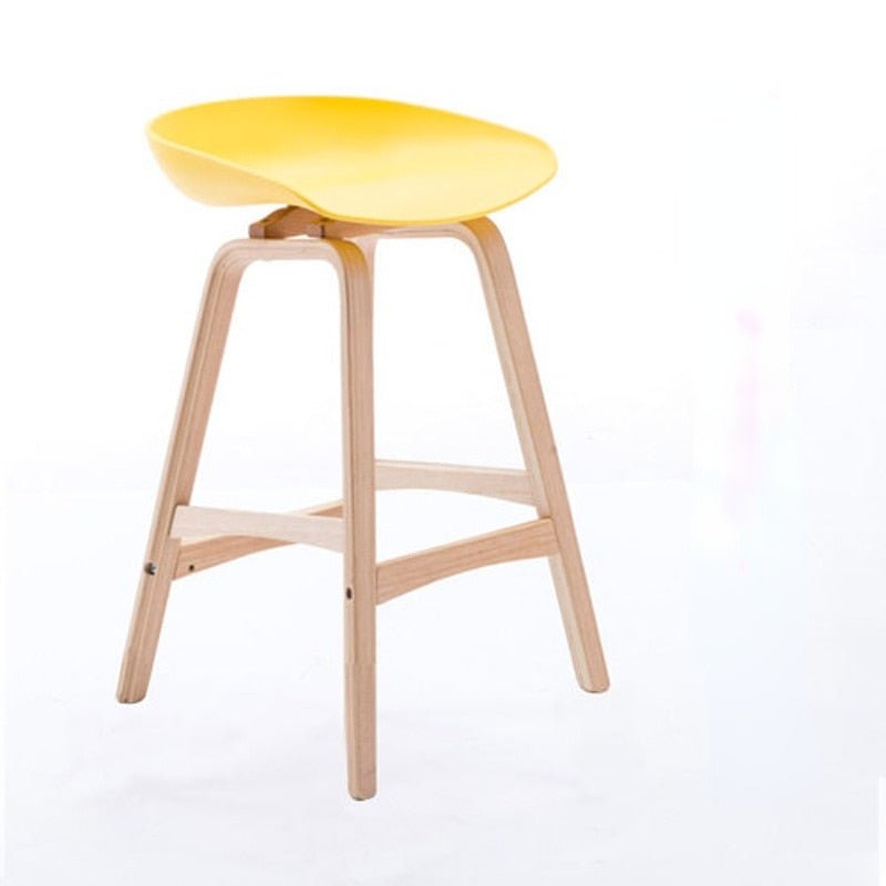 Modern Lifting Bar Stools Solid Wood Front Desk - Casatrail.com