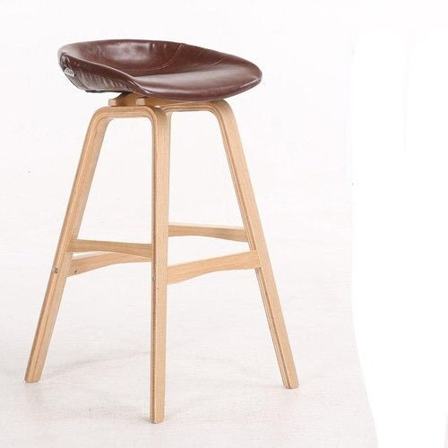 Modern Lifting Bar Stools Solid Wood Front Desk - Casatrail.com