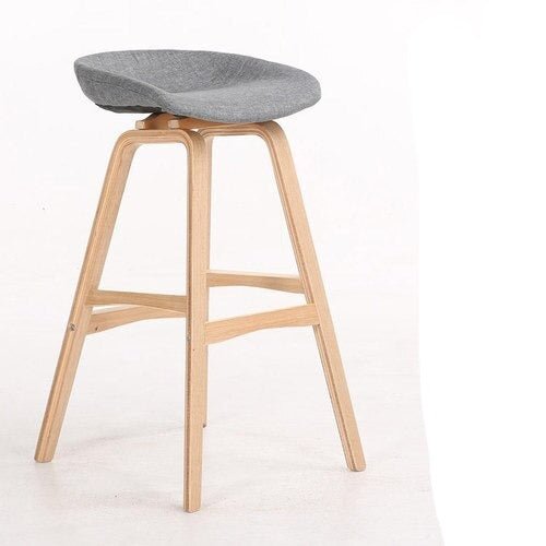 Modern Lifting Bar Stools Solid Wood Front Desk - Casatrail.com