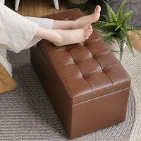 Thumbnail for Modern Long Bench Stool for Entryway with Footrest - Casatrail.com