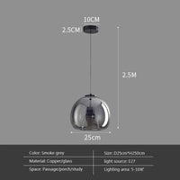 Thumbnail for Modern Minimalist Glass Ceiling Light with Nordic Texture - Casatrail.com