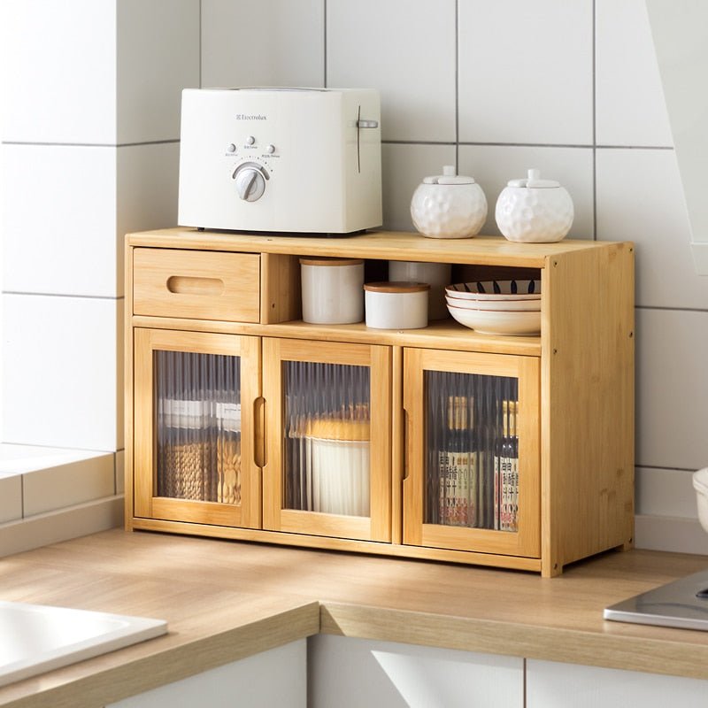 Modern Nordic Corner Sideboard Kitchen Coffee Bar - Casatrail.com