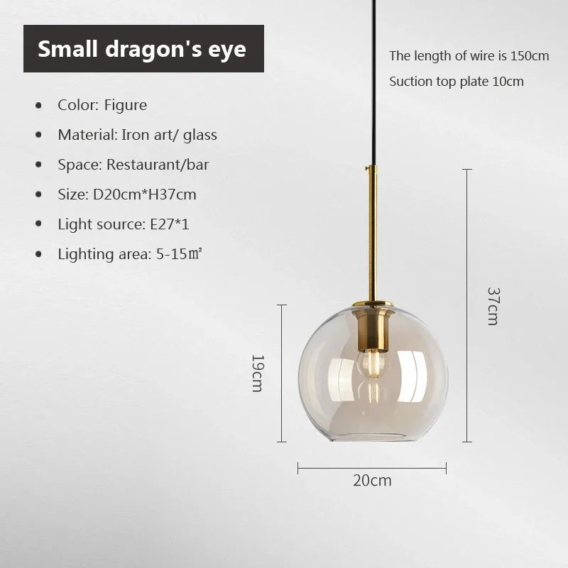 Modern Nordic Glass Pendant Light - Casatrail.com