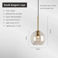 Thumbnail for Modern Nordic Glass Pendant Light - Casatrail.com