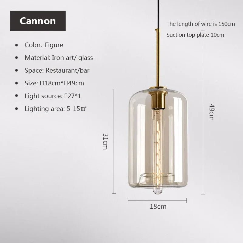 Modern Nordic Glass Pendant Light - Casatrail.com