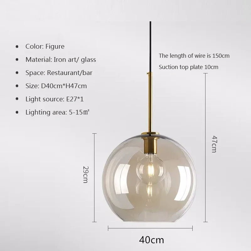 Modern Nordic Glass Pendant Light - Casatrail.com