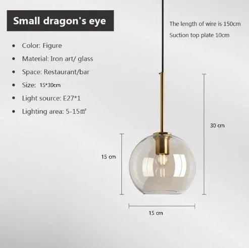 Modern Nordic Glass Pendant Light - Casatrail.com