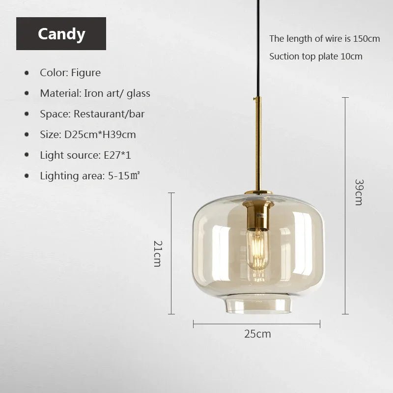 Modern Nordic Glass Pendant Light - Casatrail.com