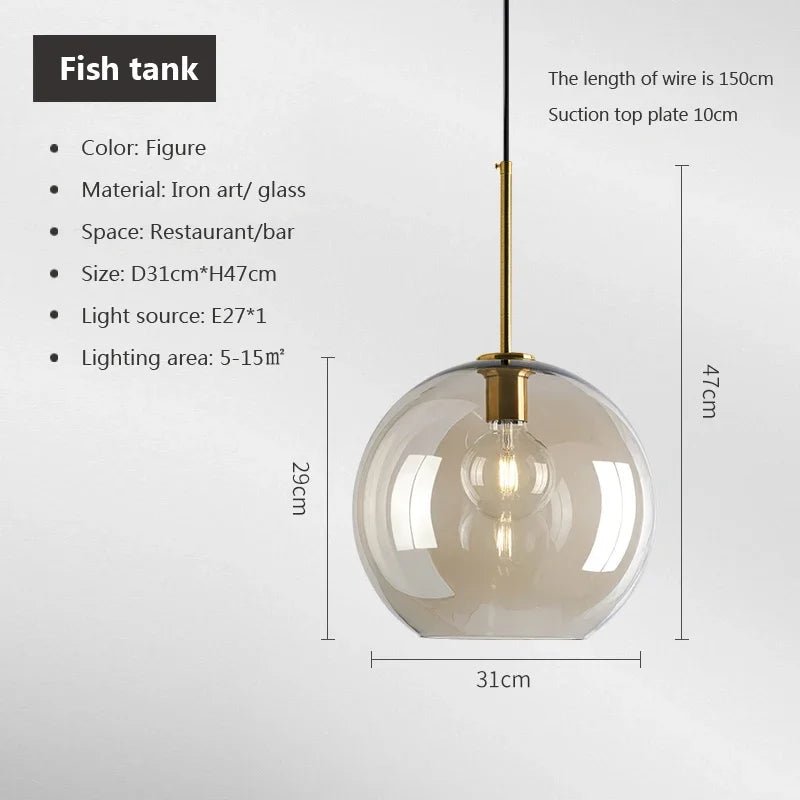 Modern Nordic Glass Pendant Light - Casatrail.com