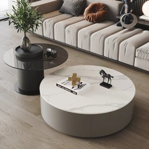 Modern Round Coffee Table - Casatrail.com