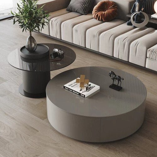 Modern Round Coffee Table - Casatrail.com