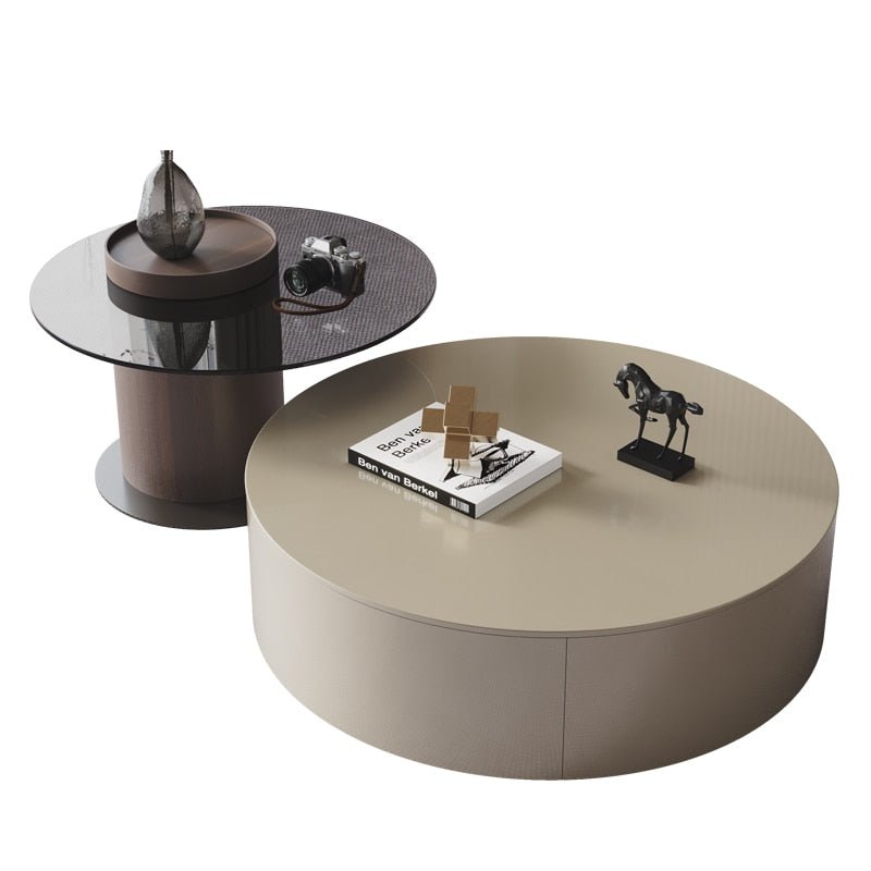 Modern Round Coffee Table - Casatrail.com