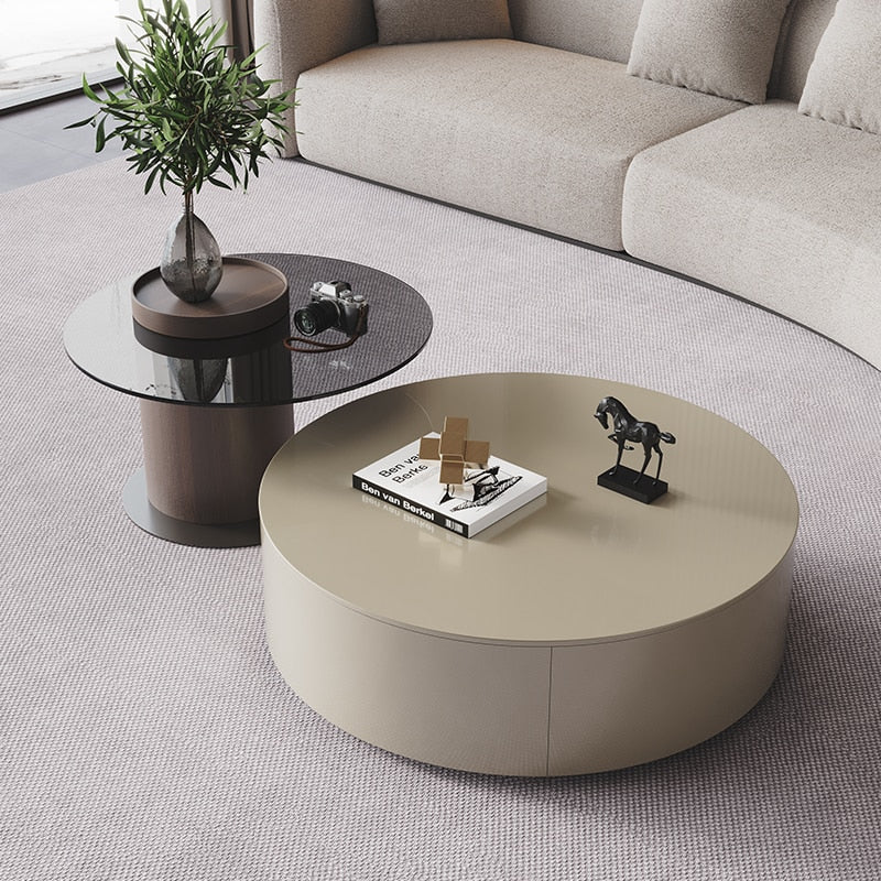 Modern Round Coffee Table - Casatrail.com