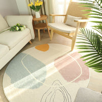 Thumbnail for Modern Round Fluffy Living Room Carpet - Casatrail.com