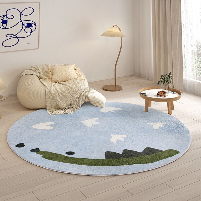 Modern Soft Round Carpet - Casatrail.com