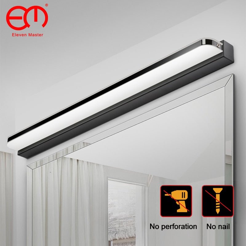 Modern Stainless Steel LED Bathroom Mirror Wall Lamp - Casatrail.com