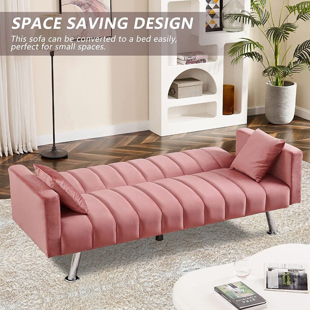 Modern Velvet Sleeper Sofa - Casatrail.com