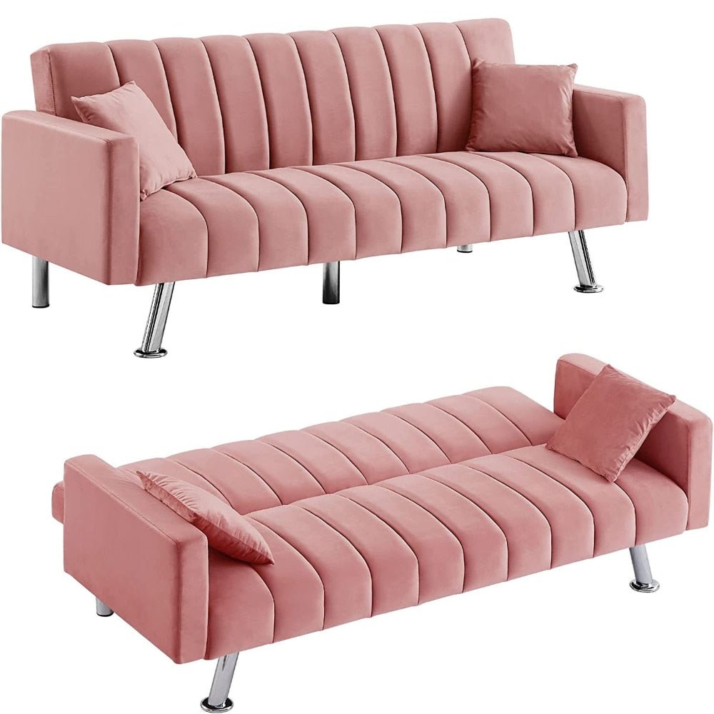Modern Velvet Sleeper Sofa - Casatrail.com