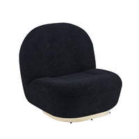 Thumbnail for Modern Velvet Swivel Accent Chair with Gold Finish - Casatrail.com