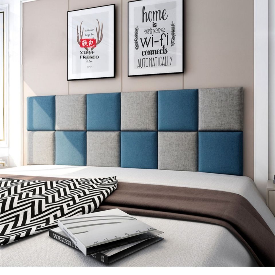 Modern Wood Wall Panels with Self - Adhesive Headboard Decoration - Casatrail.com