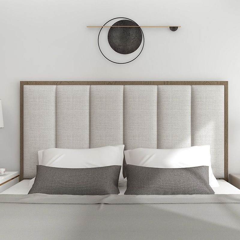 Modern Wood Wall Panels with Self - Adhesive Headboard Decoration - Casatrail.com