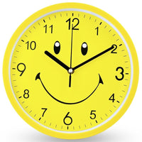 Thumbnail for Modern Yellow Smiley Face Wall Clock for Kids Room - Casatrail.com