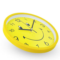 Thumbnail for Modern Yellow Smiley Face Wall Clock for Kids Room - Casatrail.com