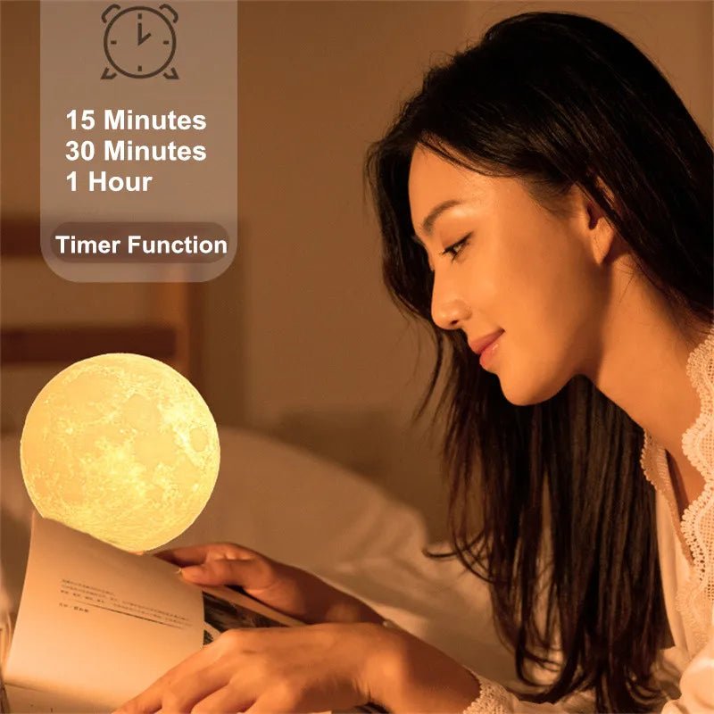 Moon Night Lamp 360° Rotating Lunar Light - Casatrail.com