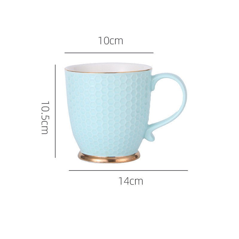 Morandi Ceramic Flower Tea Coffee Mug - Casatrail.com