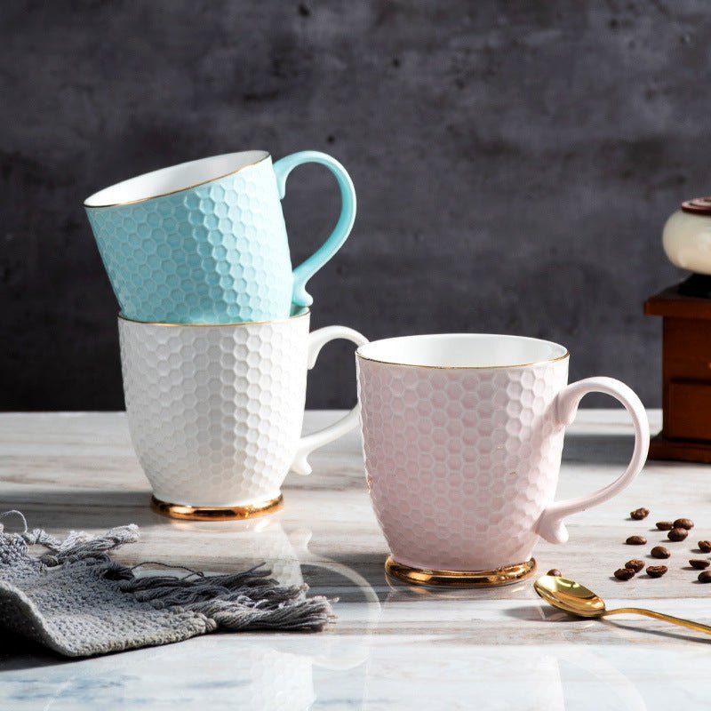 Morandi Ceramic Flower Tea Coffee Mug - Casatrail.com