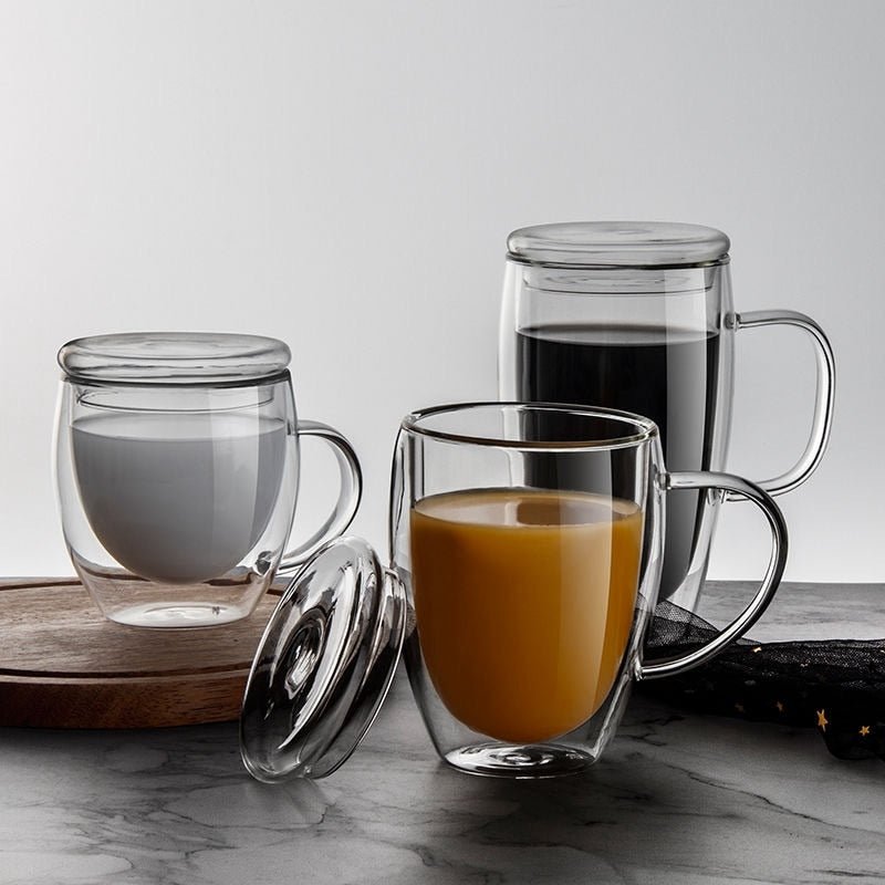 Mug with Lid & Double Wall - Casatrail.com