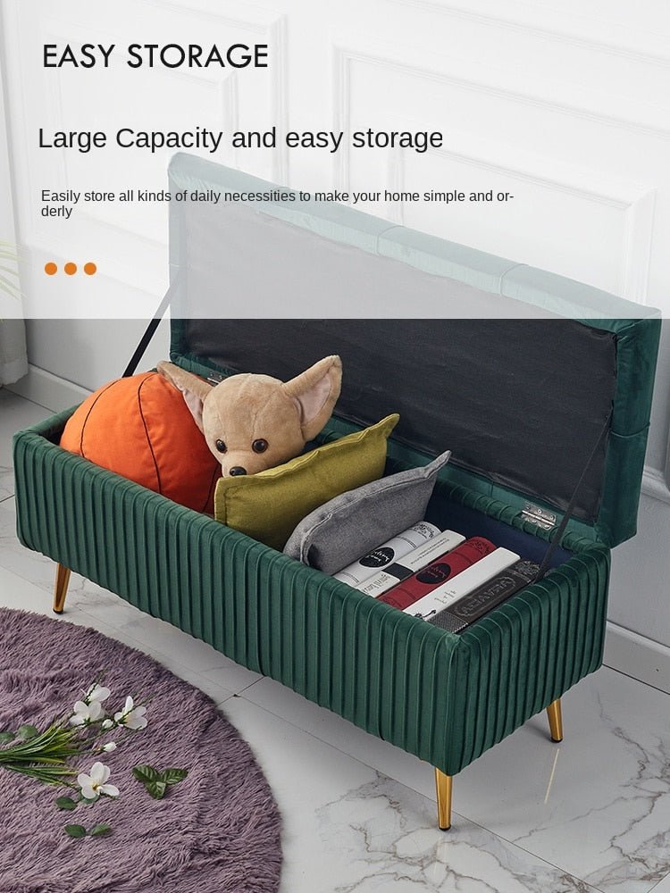 Multi - function Rectangle Storage Stool - Casatrail.com